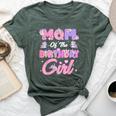 Mom And Dad Birthday Girl Unicorn Family Party Decorations Bella Canvas T-shirt Heather Forest