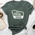 One Happy Mama Matching Family Birthday Party Camping Bella Canvas T-shirt Heather Forest