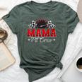 Pit Crew Race Car Racing Mama Family Birthday Party Bella Canvas T-shirt Heather Forest
