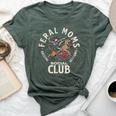 Retro Feral Moms Social Club Sarcastic Saying Mothers Bella Canvas T-shirt Heather Forest