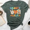 Retro Groovy Lala Grandma Hippie Family Matching Bella Canvas T-shirt Heather Forest