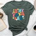 Retro Groovy In My Yaya Era Happy Mother's Day Bella Canvas T-shirt Heather Forest
