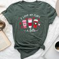 Teachers Valentine Day I Love My Class A Latte Coffee Women Bella Canvas T-shirt Heather Forest