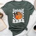 Basketball Mama Coquette Bow Game Day Sports Lover Mom Bella Canvas T-shirt Heather Mauve
