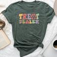 Retro Groovy Treat Dealer Dogs Owner Treats Pet Dog Lover Bella Canvas T-shirt Heather Mauve