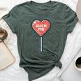 Valentines Day Heart Lollipop Suck Me Candy Women Bella Canvas T-shirt Heather Mauve