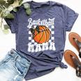 Basketball Mama Coquette Bow Game Day Sports Lover Mom Bella Canvas T-shirt Heather Forest