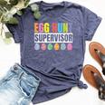 Egg Hunt Supervisor Mom Dad Egg Hunting Squad Girls Boys Bella Canvas T-shirt Heather Forest