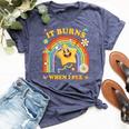 Saying It Burns When I Pee Sarcastic Meme Bella Canvas T-shirt Heather Navy