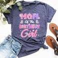 Mom And Dad Birthday Girl Unicorn Family Party Decorations Bella Canvas T-shirt Heather Navy