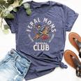 Retro Feral Moms Social Club Sarcastic Saying Mothers Bella Canvas T-shirt Heather Navy