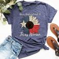 Never Underestimate A Texas Woman Feminist Women's Rights Women's Heather T-Shirt Heather Navy