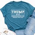 47 President Donald Trump Inauguration Day 2025 Memorabilia Bella Canvas T-shirt Heather Deep Teal