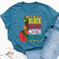 Black History For Black Queen Afro Queen Bella Canvas T-shirt Heather Deep Teal