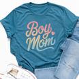 Boy Mom Son Family Mother's Day Mama Of Boys Tie Dye Bella Canvas T-shirt Heather Deep Teal