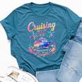 Cruising Side By Side Husband Wife Love Cruise Couple Cruise Bella Canvas T-shirt Heather Deep Teal