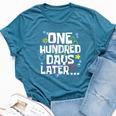 100 Days Of School Matching Studen And Teacher Bella Canvas T-shirt Heather Deep Teal