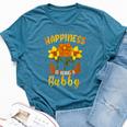 Happiness Is Being A Bubby Cute Bella Canvas T-shirt Heather Deep Teal