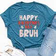 Happy Valentines Day Bruh Heart Love Valentine Boys Girls Bella Canvas T-shirt Heather Deep Teal