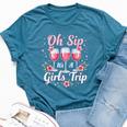 It's A Girls Trip 2025 Queen Holiday Vacation Girl Woman Bella Canvas T-shirt Heather Deep Teal