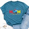 Mom Of The Birthday Boy Choo Choo Train Family Matching Bella Canvas T-shirt Heather Deep Teal