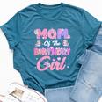 Mom And Dad Birthday Girl Unicorn Family Party Decorations Bella Canvas T-shirt Heather Deep Teal