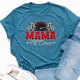 Pit Crew Race Car Racing Mama Family Birthday Party Bella Canvas T-shirt Heather Deep Teal