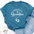 Promoted To Grandma Est 2025 For New Baby Bella Canvas T-shirt Heather Deep Teal