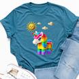 Unicorn Lover Master Builder Bricks Blocks Play Toys Girls Bella Canvas T-shirt Heather Deep Teal