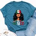 Viva Mexico Mexican Girl Independence Day Mexican Flag Women Bella Canvas T-shirt Heather Deep Teal