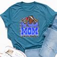 Flag Football Mom Mother's Day Football Team Mom For Women Bella Canvas T-shirt Heather Navy