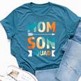 Mom Son Squad Mother Family Bella Canvas T-shirt Heather Navy
