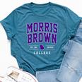 Morris Brown College Arch Vintage Women Bella Canvas T-shirt Heather Navy