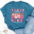 Mother Baby Nurse Tiny Humans Stole My Heart Valentines Day Bella Canvas T-shirt Heather Navy