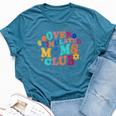 Overstimulated Moms Club Mother's Day Mom Life Mom Bella Canvas T-shirt Heather Navy
