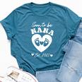 Soon To Be Nana 2025 First Time Mom Pregnancy Bella Canvas T-shirt Heather Navy
