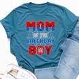 Spider Web Birthday Party Mom Of The Birthday Boy Bella Canvas T-shirt Heather Navy