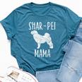 Vintage Shar-Pei Mama Sharpei Mom Dog Owner Mother Bella Canvas T-shirt Heather Navy