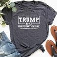 47 President Donald Trump Inauguration Day 2025 Memorabilia Bella Canvas T-shirt Heather Dark Grey