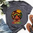 Black History Queen Black History Month African Womens Bella Canvas T-shirt Heather Dark Grey