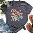 Boy Mom Son Family Mother's Day Mama Of Boys Tie Dye Bella Canvas T-shirt Heather Dark Grey