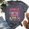 Girls Just Wanna Have Fun 80S Classic Retro Vibe Celebration Bella Canvas T-shirt Heather Dark Grey
