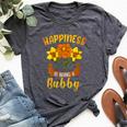 Happiness Is Being A Bubby Cute Bella Canvas T-shirt Heather Dark Grey
