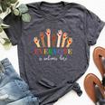 Idaho Teacher Everyone Is Welcome Here Inclusion & Equality Bella Canvas T-shirt Heather Dark Grey