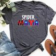 Matching Family Spider Web Mama Mother's Day Birthday Boy Bella Canvas T-shirt Heather Dark Grey
