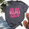 In My Mimi Era Sarcastic Groovy Retro Bella Canvas T-shirt Heather Dark Grey