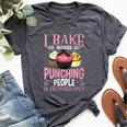 Rude Cupcake Bakery Humor Baking Joke Women's Heather T-Shirt Heather Dark Grey