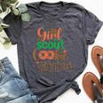 Scout For Girl Cookie Grandma Scouting Family Matching Bella Canvas T-shirt Heather Dark Grey