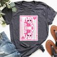 Valentine's Day Queen Of Hearts Cute Pink Dolly Valentine Bella Canvas T-shirt Heather Dark Grey Valentine's Day Queen Of Hearts Cute Pink Dolly Valentine Bella Canvas T-shirt Heather Dark Grey