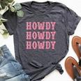Vintage Howdy Rodeo Western Country Southern Cowgirl Women's Heather T-Shirt Heather Dark Grey